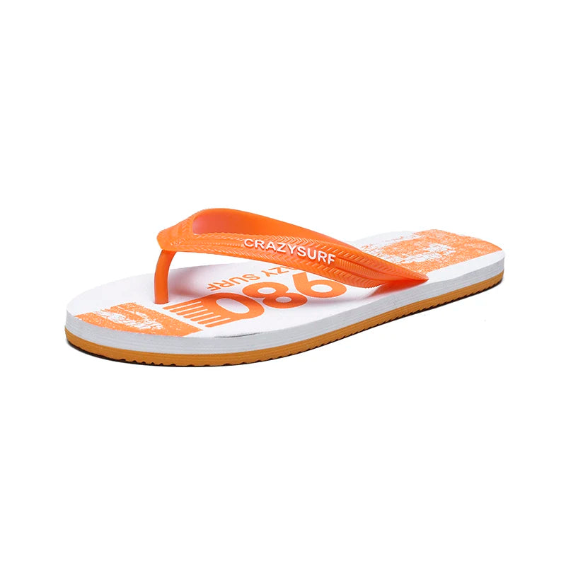 Outdoor Men Beach Flip Flops Sandals Summer Seaside Male Travel Water Slippers Yellow Orange Adult Sandals Slides
