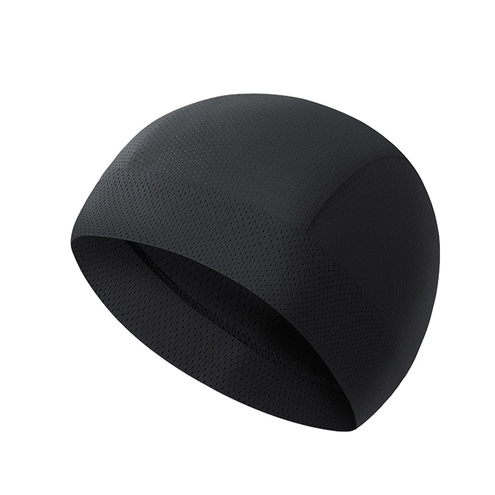 Outdoor Sports Cycling Hat Quick Drying Small Cap Motorcycle Ice Silk Breathable Hat Bike Helmet Liner Hat Running Skiing Headwe
