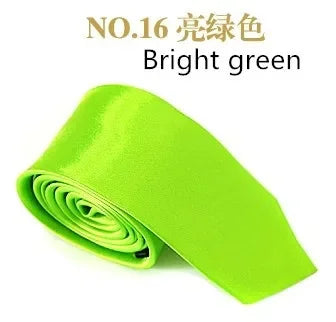 35 kleuren Nieuwe stijlvolle 5 cm smalle effen stropdas voor heren. U kiest kleuren. Mode-uniform stropdas.