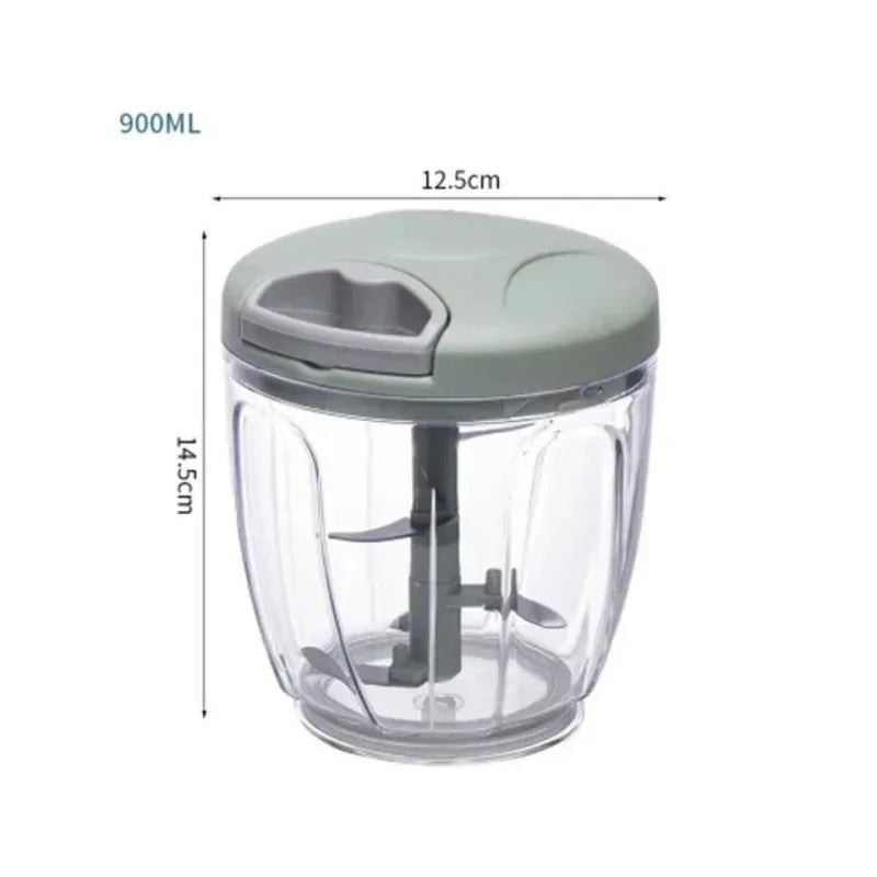 500/900ML handmatige knoflookpers roestvrij staal multifunctionele voedselsnijder zware ergonomische keukenhulp