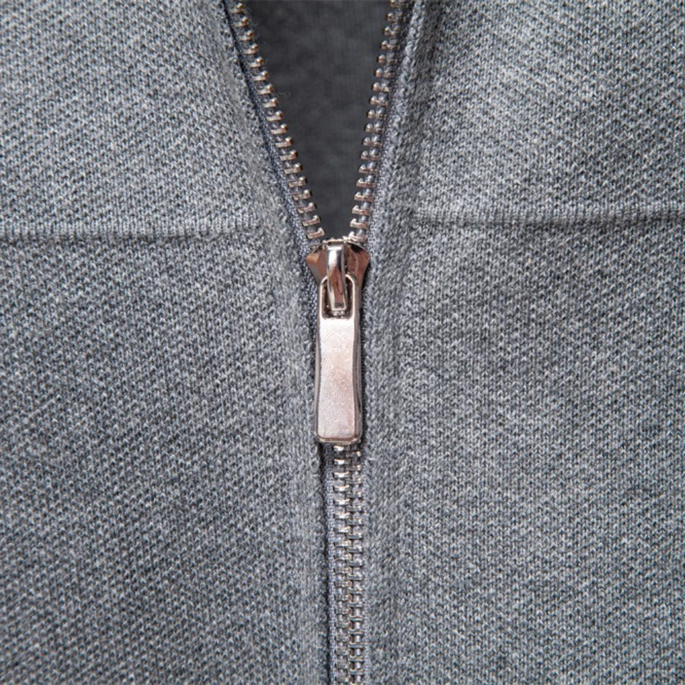 Men's Baseball Jacket 100% Cotton Solid Colour Thermal Lined Winter Warm Luxury Sports Zipper Outerwear For Male