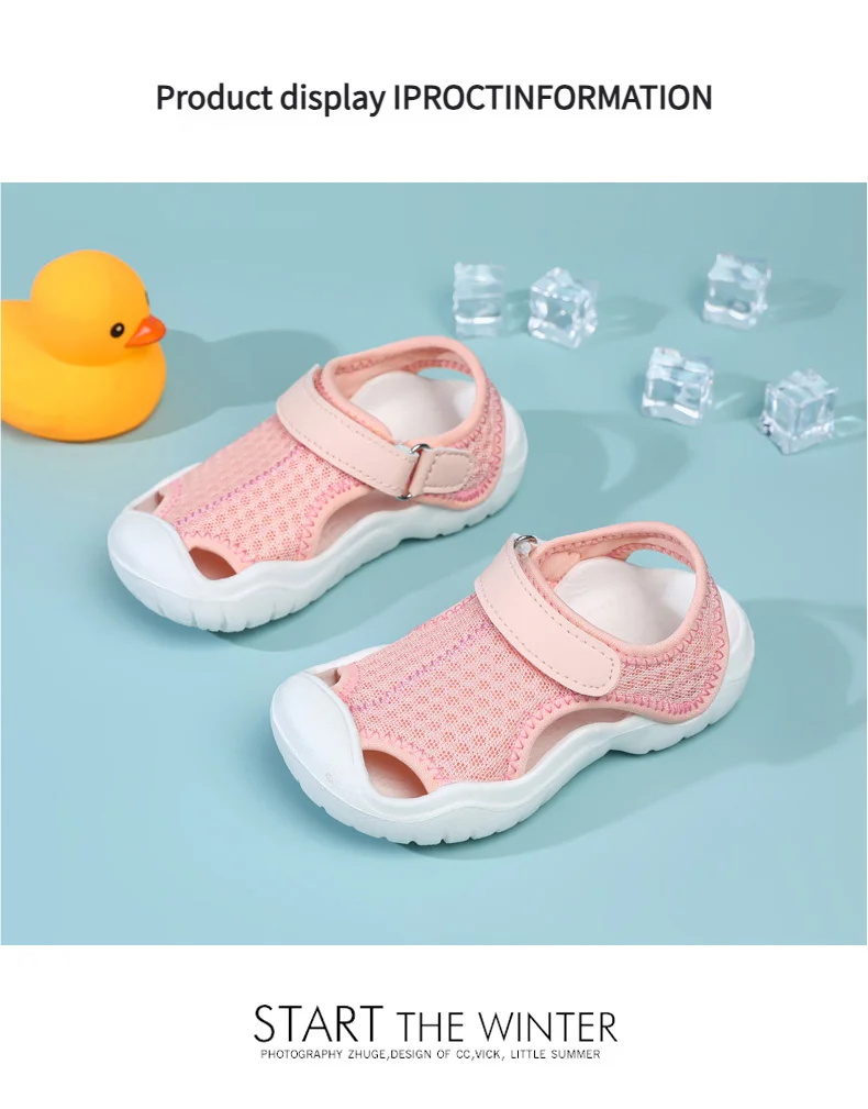 Breathable Sport Sandals for Kids Boys Girls Summer Soft Sole Non - slip Beach Shoes Closed Toe Toddler Lightweight Casual Sanda