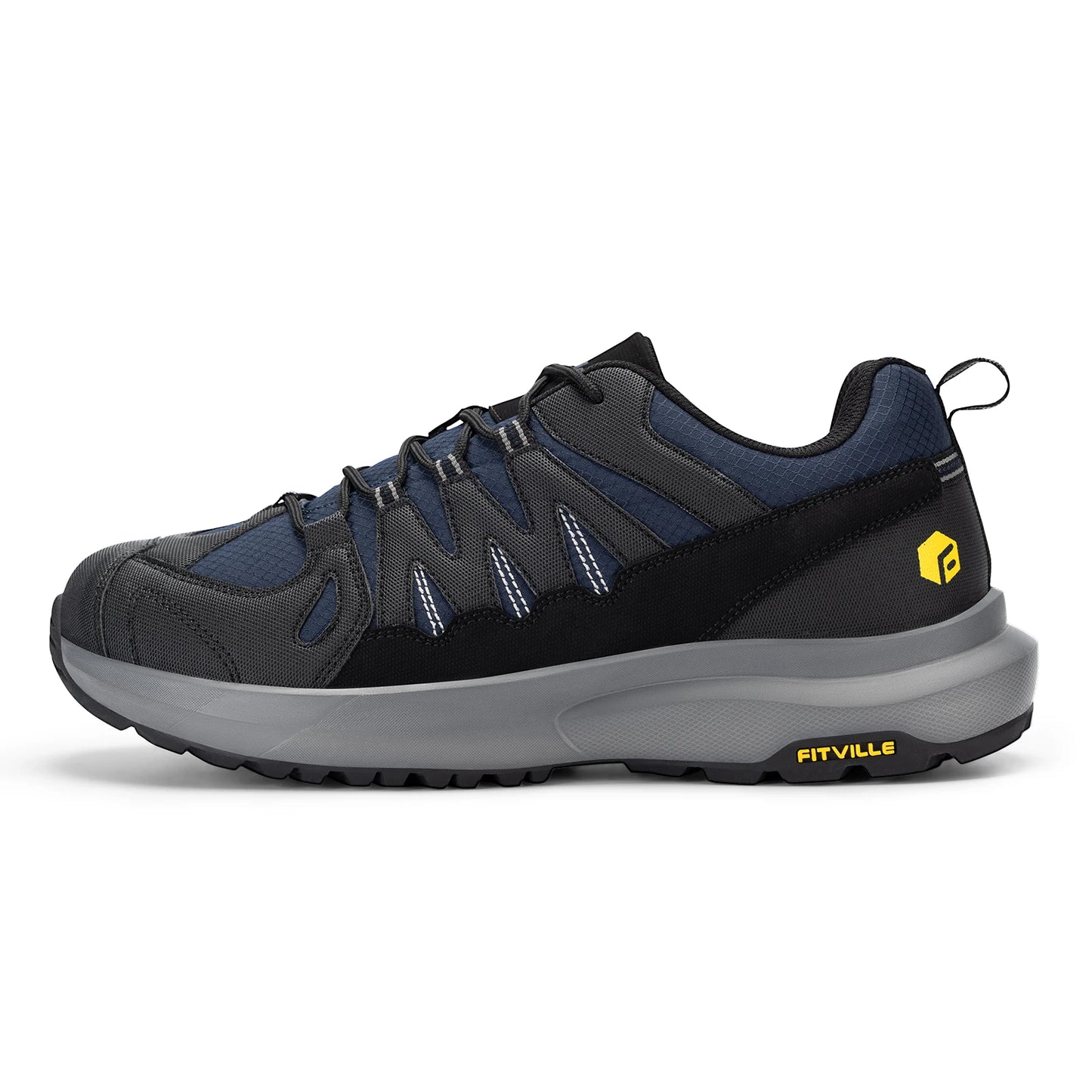 Men's Shoes Wide Hiking Waterproof Outdoor Work Go Walking Sneakers With Arch Support for Heel Pain Relief