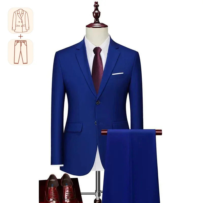 Men's Groom Wedding Blazer Suit and Pants, Tailored to Perfection For Big and Tall Men & Inclusive of Plus Size - Upto 16XL & Fits 200kg, 440lbs