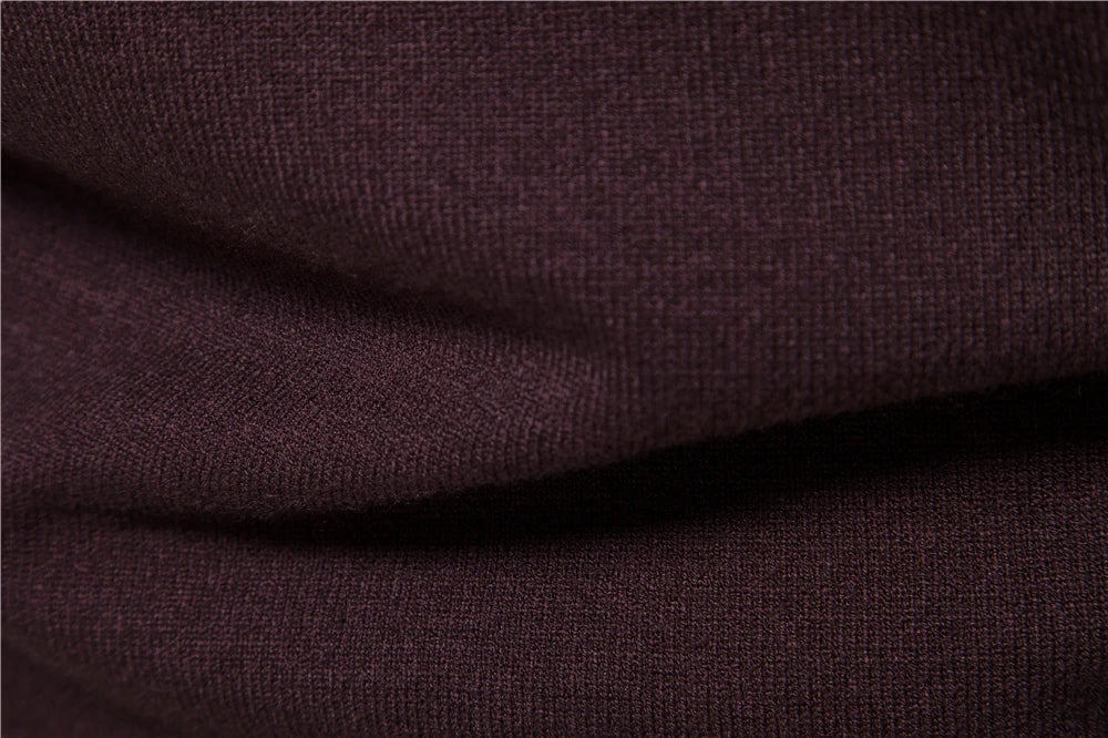 Men's Soft Mid Neck Pullover Casual Solid Colour Winter Warm Men's Sweater High Quality Pullover For Men