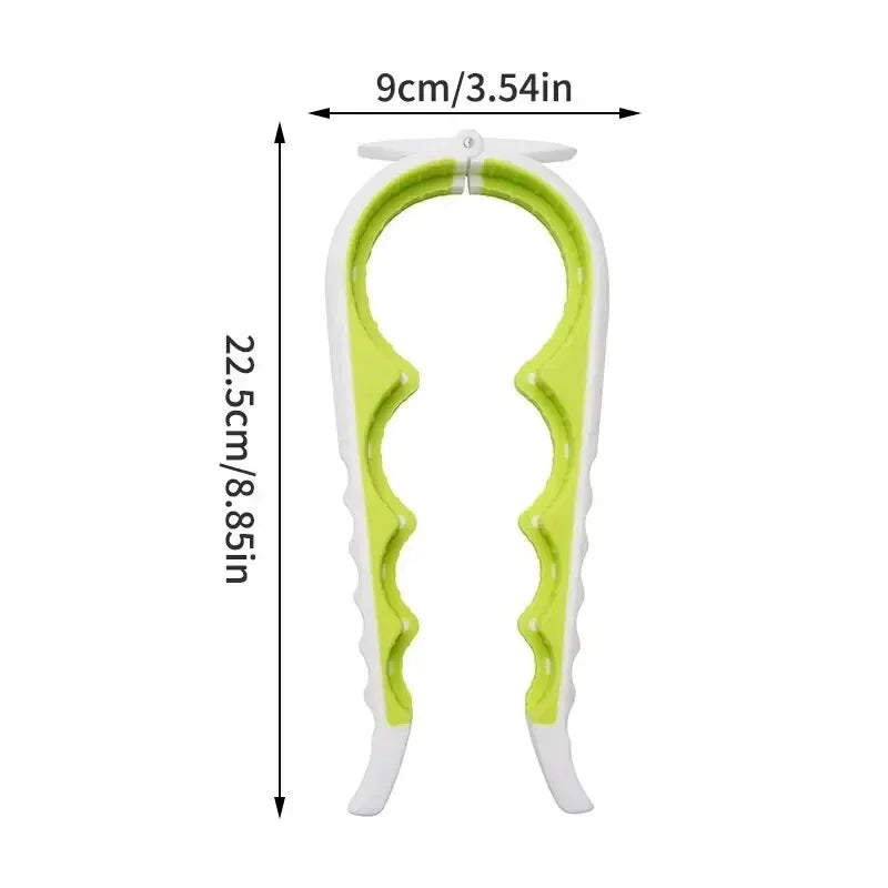 4-in-1 Multi Functional Can Opener Bottle Opener Cap Twister Anti Slip Heavy Duty Stainless Steel Kitchen Tool