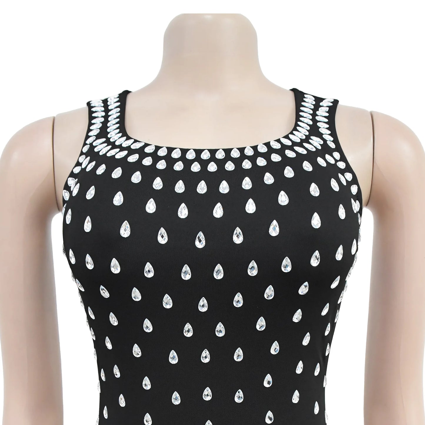 Sexy Rhinestones Long Maxi Party Dress