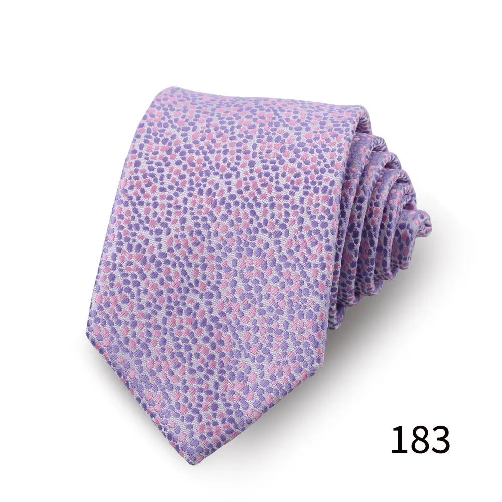Heren luxe Paisley stropdas met bloemenprint in bruiloftsstijl, zakelijke stropdas van polyester, 146 x 7,5 cm, cadeau voor volwassen mannen.