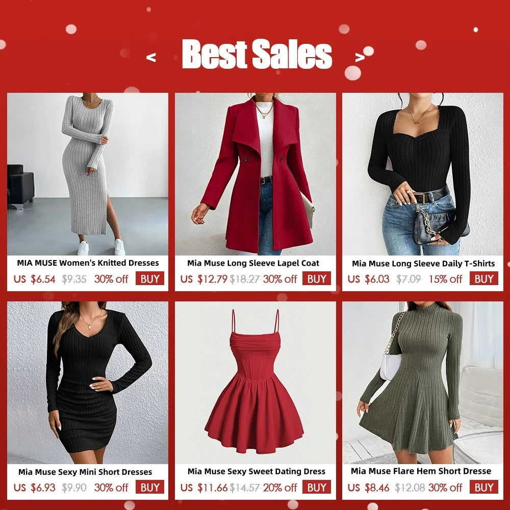 Women's Dresses Fall Winter Simple Solid Colour Long Sleeve Mock Neck A Line High Waisted Flare Hem Casual Short Dresses