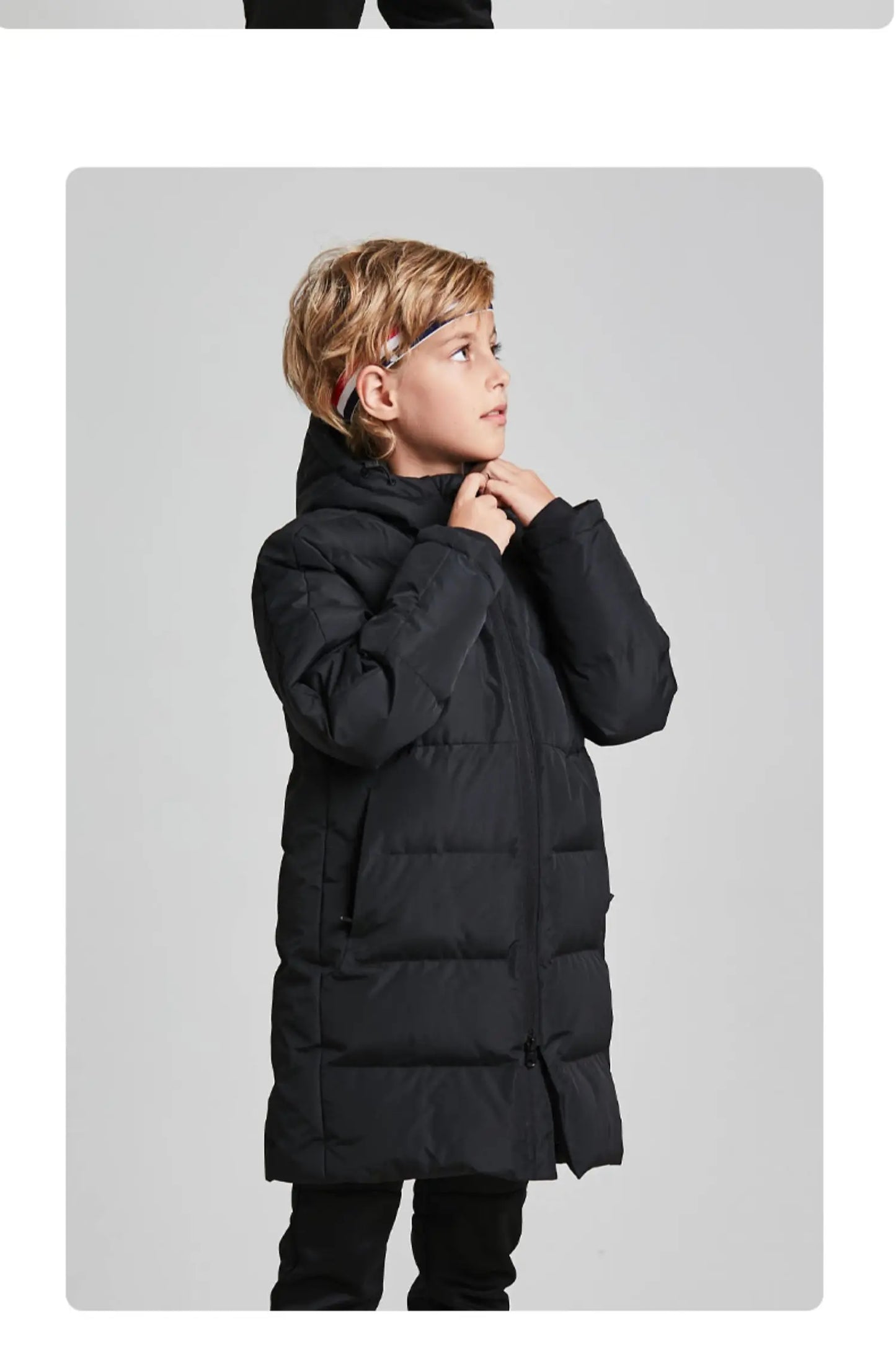Kids Cotton Clothing Winter Long Jacket Sports Hooded Outwear Baby Children Windproof Warm Outdoor Cotton Coat 3883405
