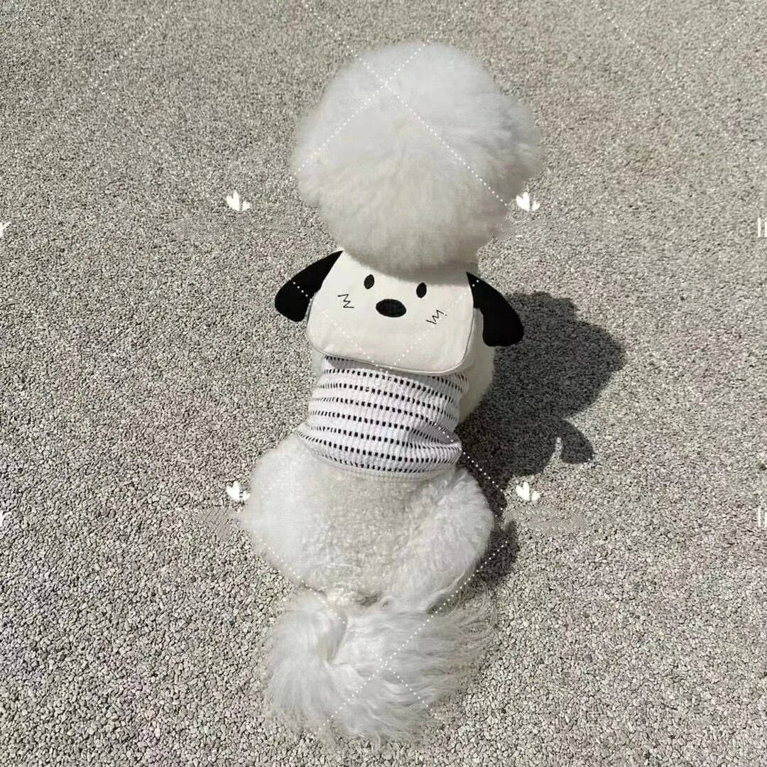 0-15KG dog Backpack for Dogs Puppy cat Bag with Harness Collar Harness with Leash Set Pet cute Bag for Small Pet Outdoor Travel