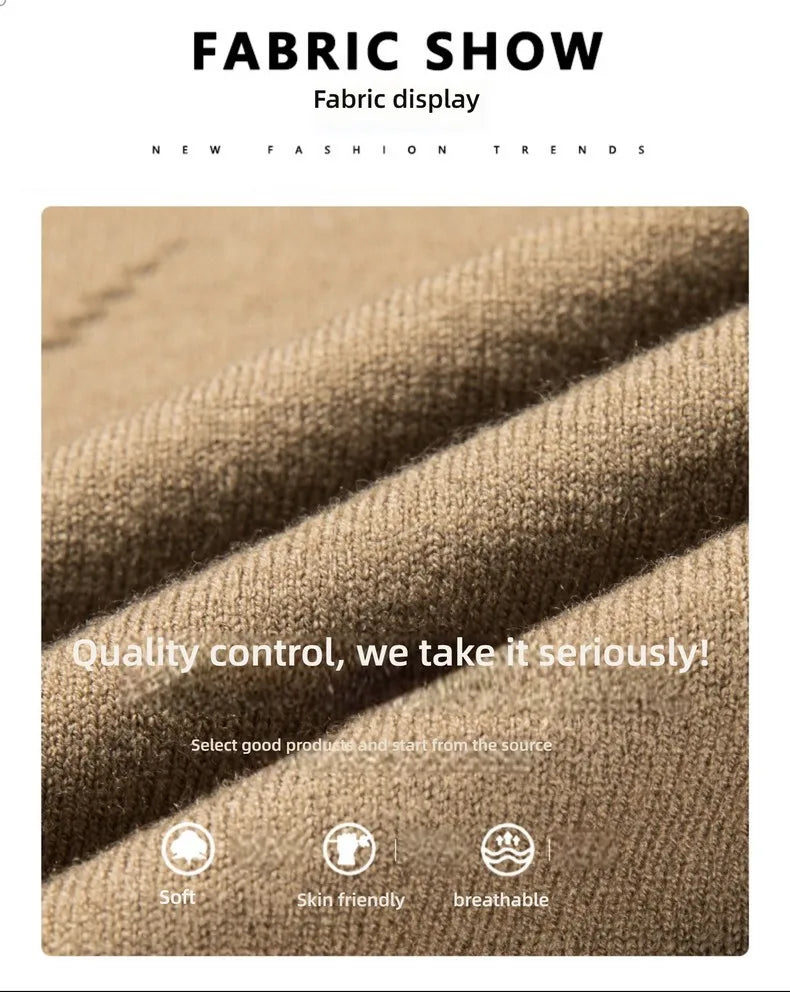 Men's High-End Woollen Designer Knitted Pullover Sweater, Casual Graphic Trendy Korean Brand, and Male Jumpers
