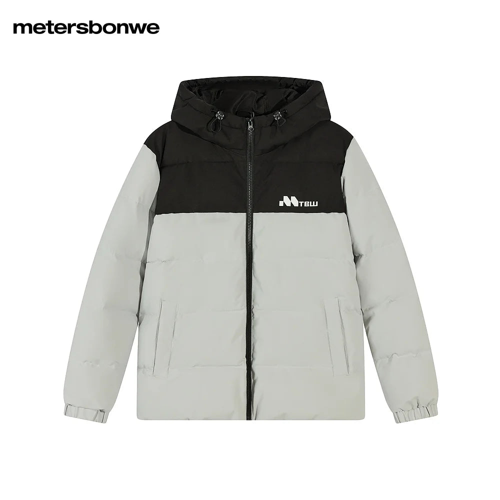 Unisex Winter Hooded Soft Cotton Padded Coat, Drawstring Warm Outerwear Jacket For Men & Women