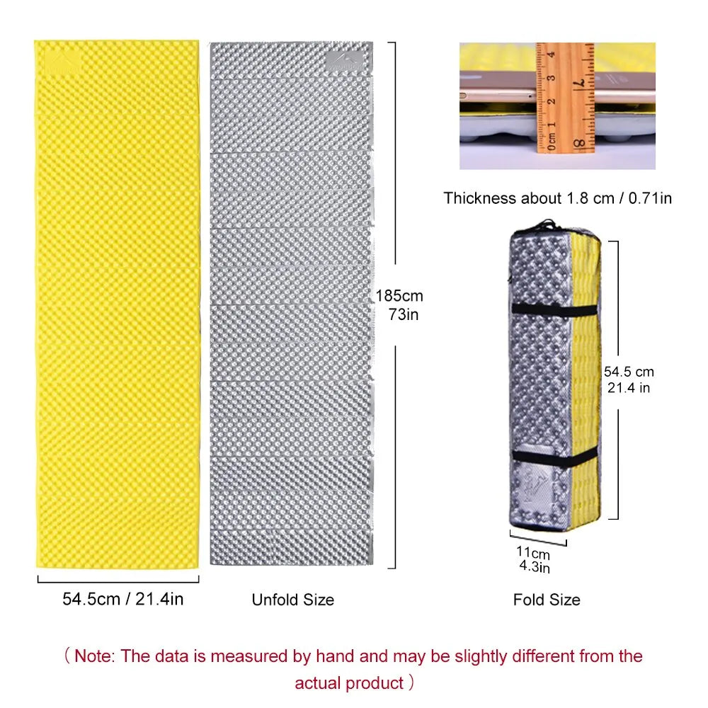 Camping Mat Portable Sleeping Pad Picnic Foam Bed Mattress Travel Trekking Equipment Blanket Waterproof Moisture-proof