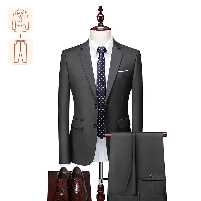 Men's Groom Wedding Blazer Suit and Pants, Tailored to Perfection For Big and Tall Men & Inclusive of Plus Size - Upto 16XL & Fits 200kg, 440lbs