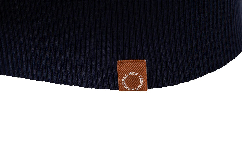 Men's Solid Colour V-Neck Knitted Vest Sleeveless Casual Warm Versatile Sweater Male Vest