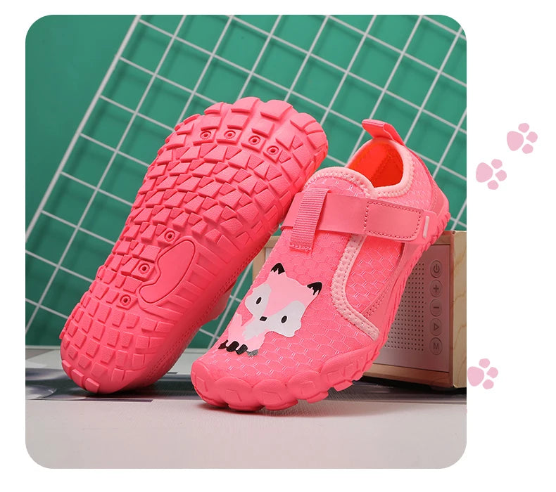 Kids Wide Toe Beach Shoes Lightweight Breathable Non Slip Rubber Sole with Durable Construction for Long Lasting Use