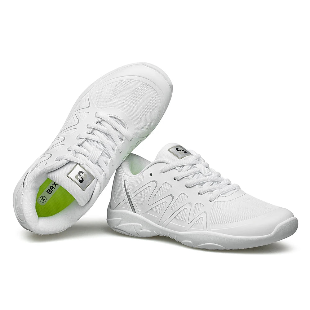 Girls White Cheerleading Shoes Lightweight Youth Cheer Competition Sneakers kids Breathable Training Dance Tennis Shoes
