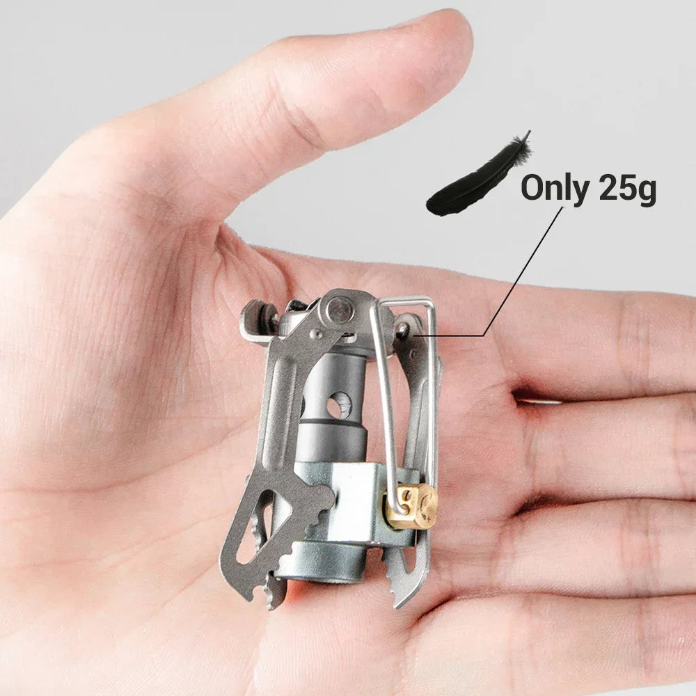 BRS 3000T Titanium Gas Stove Ultralight Camping Mini Stove Backpacking Portable Burner Survival Furnace 25g