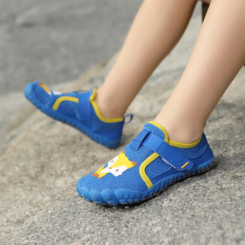 Kids Wide Toe Beach Shoes Lightweight Breathable Non Slip Rubber Sole with Durable Construction for Long Lasting Use
