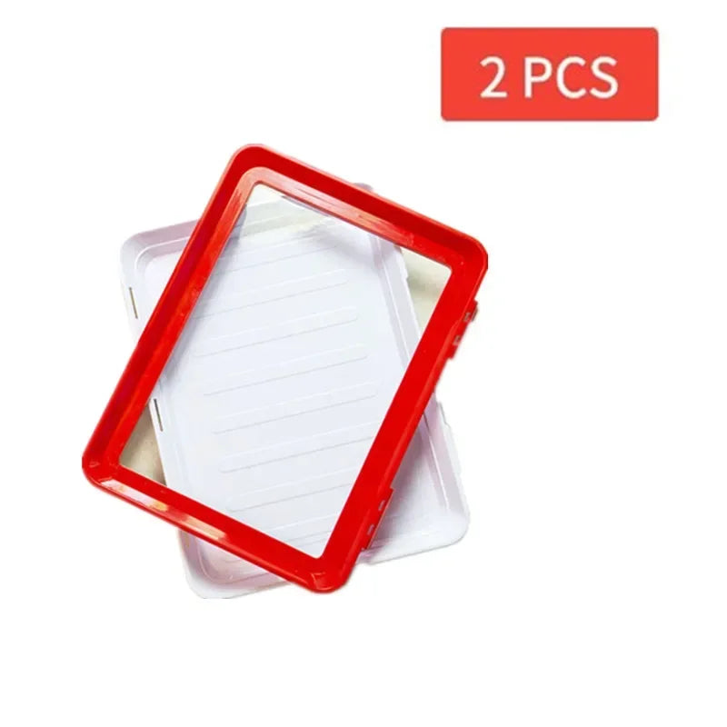 Food Preservation Tray Seafood Beef Ham Fresh Keeping Fresh Spacer Reusable Container Refrigerator Organizer Kitchen Tool