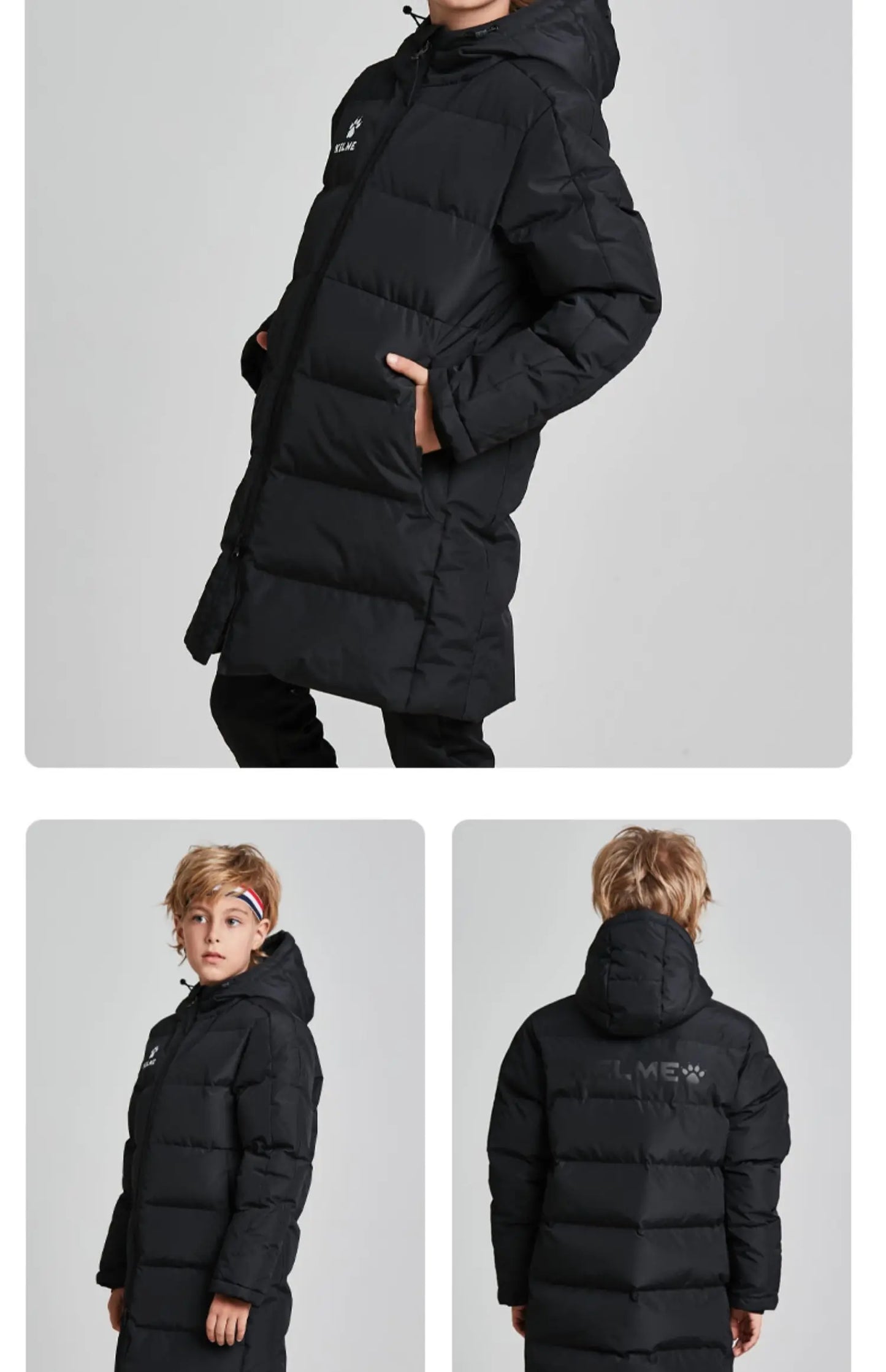 Kids Cotton Clothing Winter Long Jacket Sports Hooded Outwear Baby Children Windproof Warm Outdoor Cotton Coat 3883405