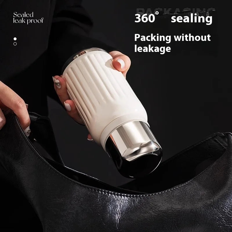 Vakuumisolierte Thermosflasche aus Edelstahl 316 – 24/12 Stunden Heiß-/Kältespeicherung, auslaufsicher, minimalistisches Design, Reisebecher für Büro und Auto