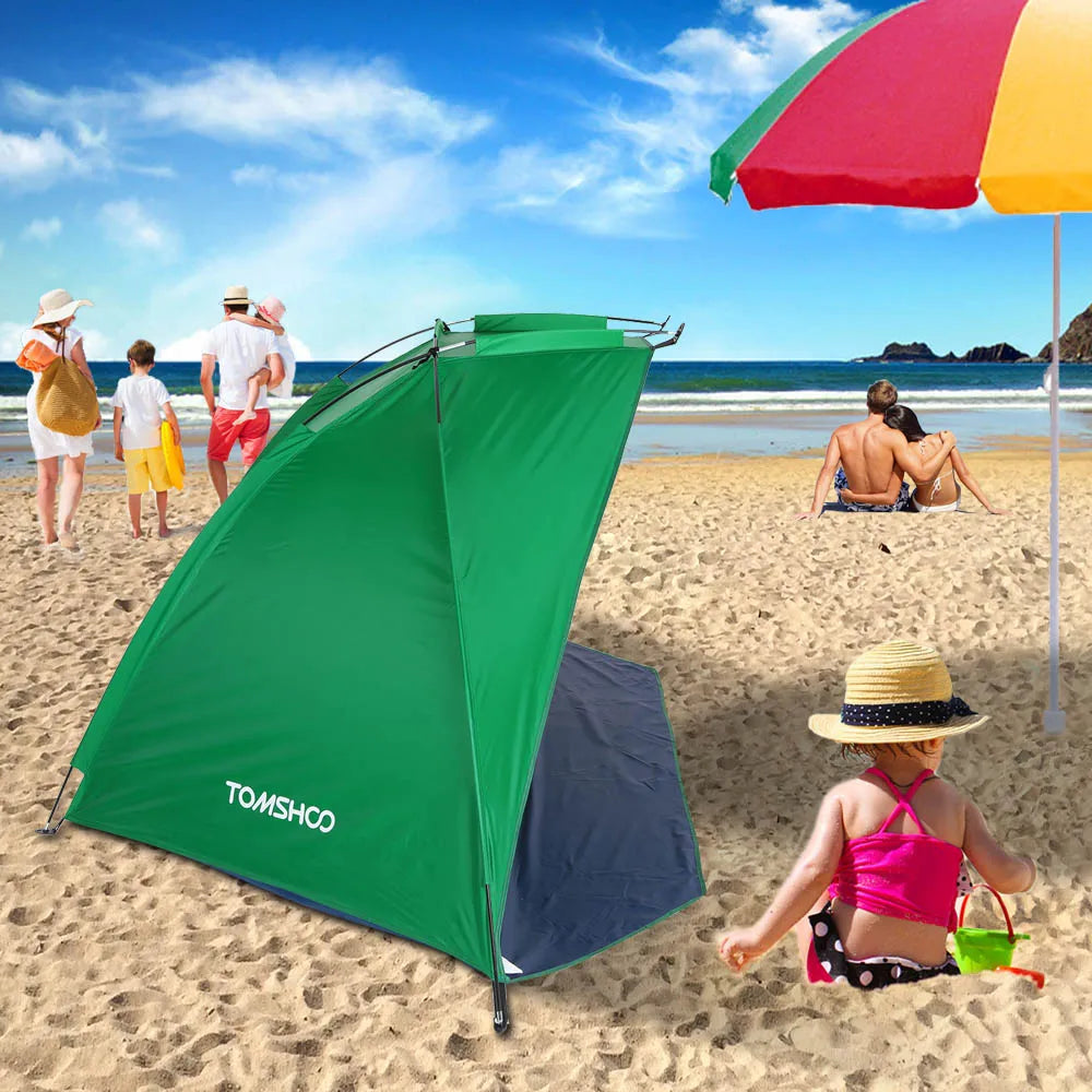 2-persoons strandtenten voor buiten, schaduw, UV-bescherming, ultralichte tent voor vissen, picknickpark, zomerluifel, schaduw, schuilplaats