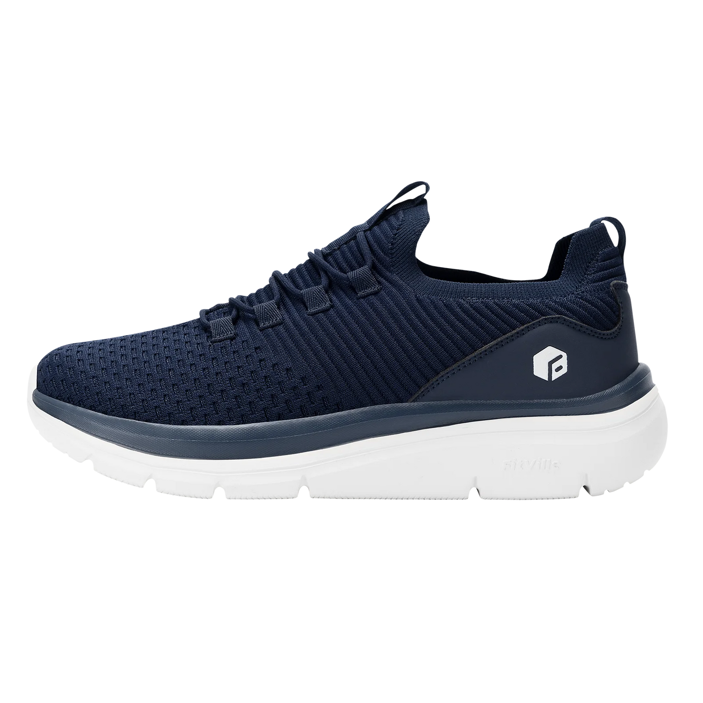 Men's Shoes Slip on Walking Sneakers Lightweight Wide Width for Flat Feet Plantar Fasciitis Heel Pain Relief