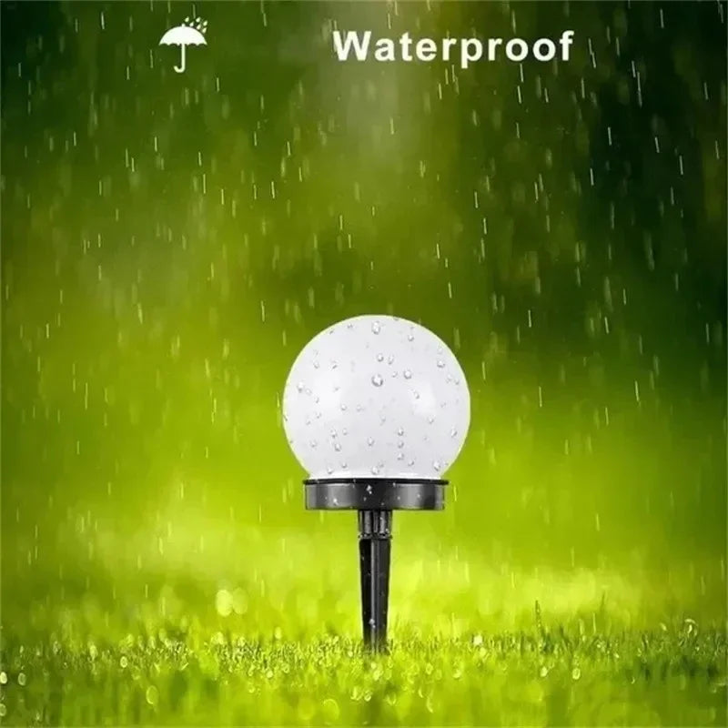 1/3/9PC Solar Powered LED Bulb Lamp Energy Light Waterproof Outdoor Garden Light Street Solar Panel Ball Lights Lawn Yard Lamp