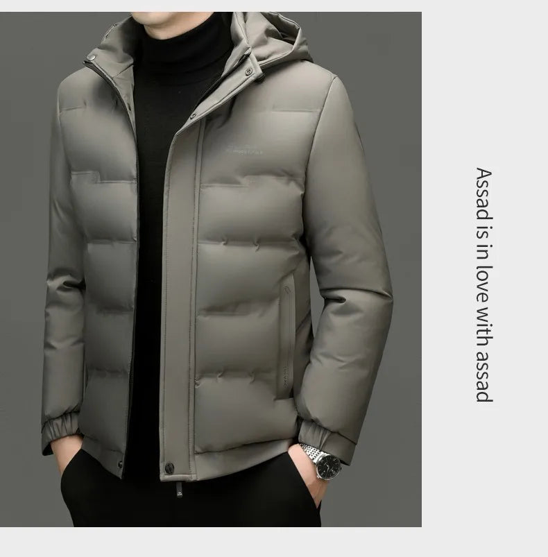 Men's Top Grade Designer Winter Brand Parka Jacket Casual Fashion Windbreaker Hooded Thick Bubble Male Coats