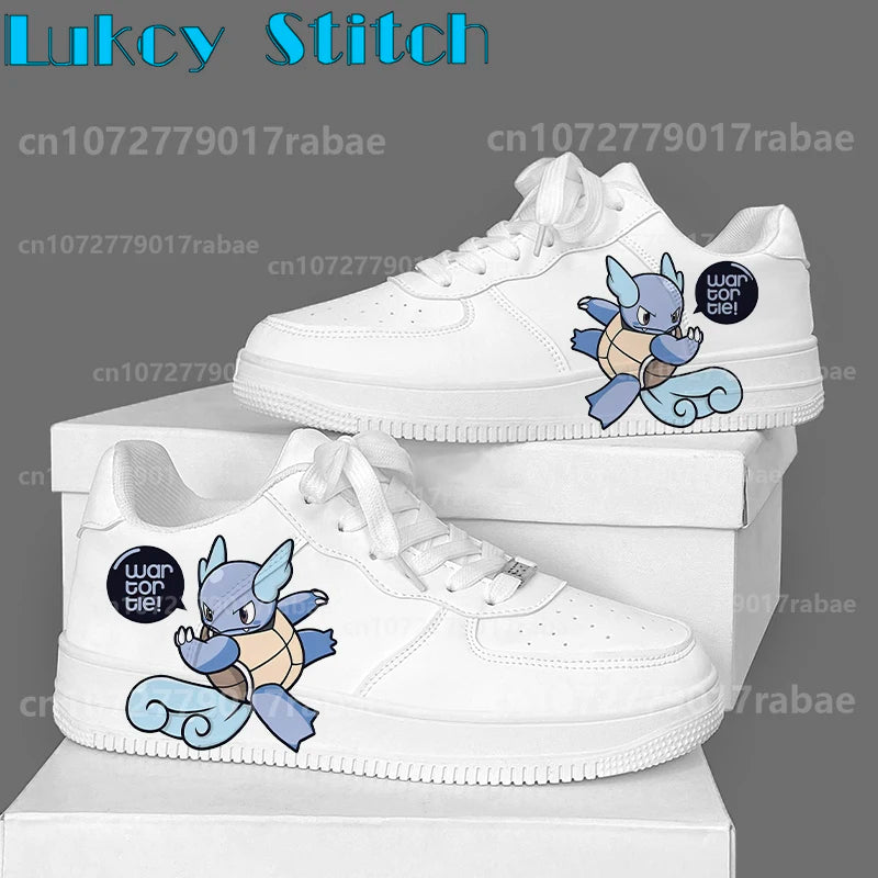 Pokémon Casual Shoes Male Platform Sneakers Fashion Women Skateboarding Shoes 3D Graffiti Student Casual Shoes Christmas
