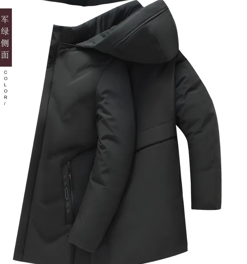 Men's Top Grade Designer Brand, Parka Jacket Cropped Thick Casual Fashion, Hooded Windbreaker, and Quilted Bubble Male Coats