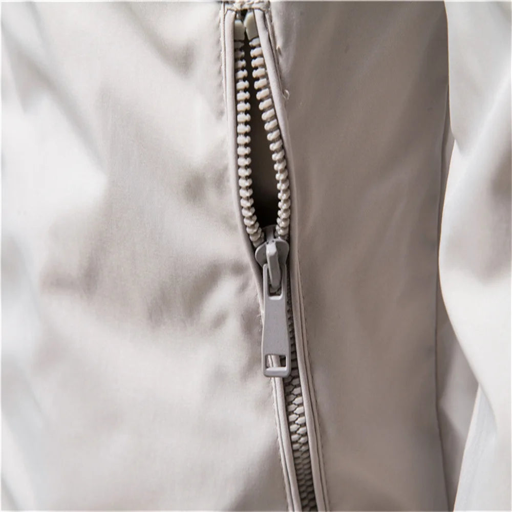 Solid Colour Baseball Jacket Men's Casual Stand Collar Bomber Men's Jackets Autumn High Quality Slim Fit Jackets for Men
