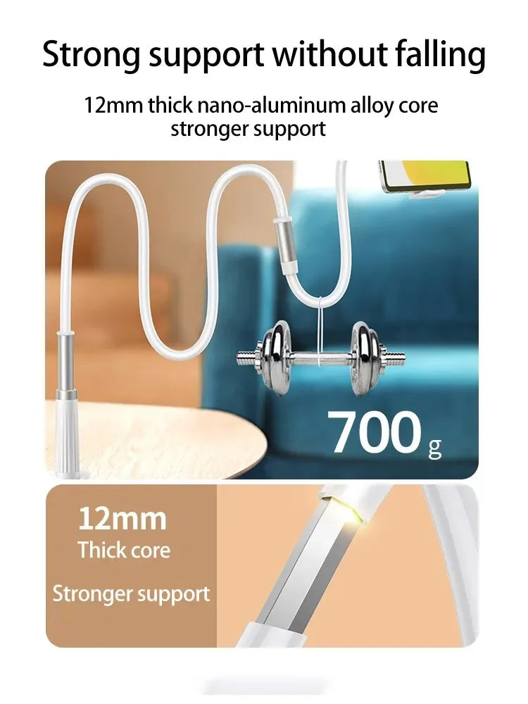 360 Clip Mobiele Telefoonhouder Standaard Draagbare Flexibele Lazy Bed Desktop Beugel Bureau Montage Standaard Basis Voor iPhone Samsung Xiaomi