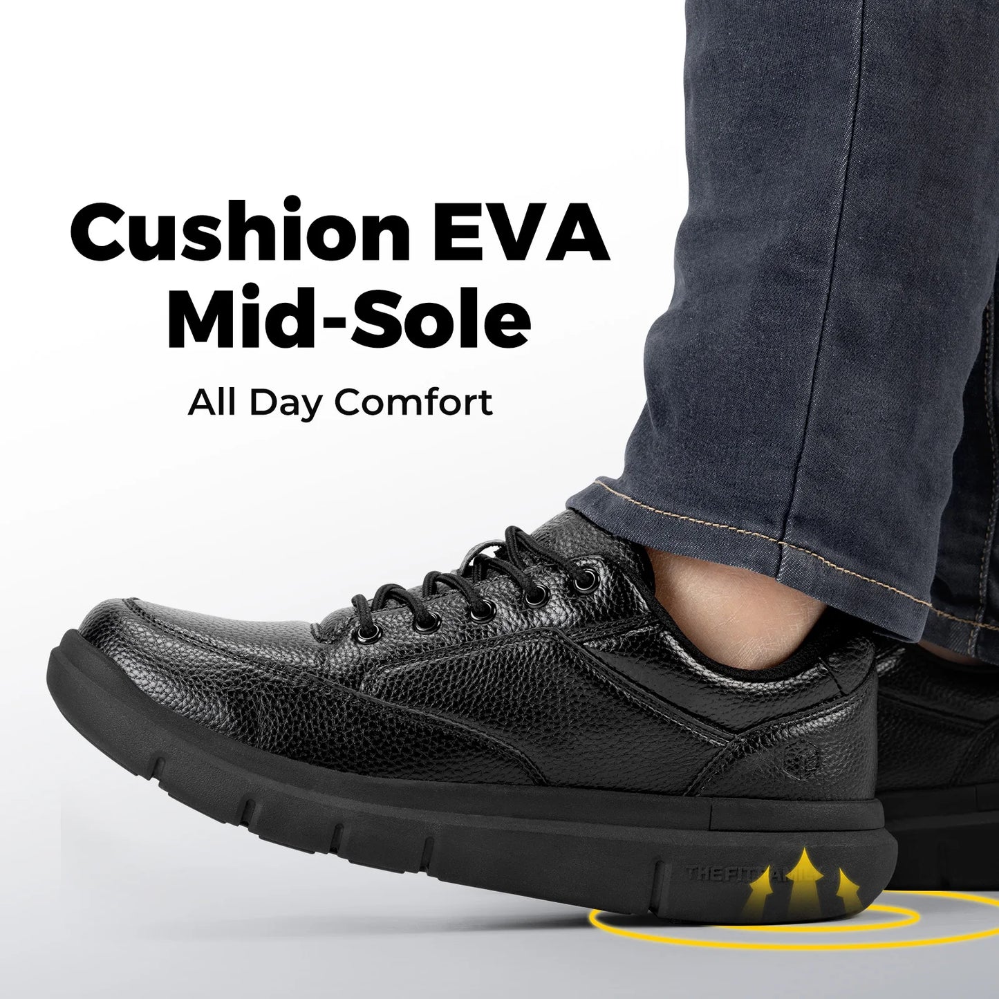 Wide Version Men's Leather Shoes Walking Shoes Oxford Shoes For Formal Business Shoe Comfortable All Day Wear