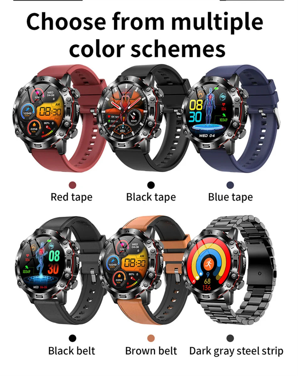 2025 Nieuwe Smart Watch Monitoring Bloeddruk Urinezuur ECG + PPG Fitness Tracker Klok Bluetooth Call Health Smartwatch Voor Mannen