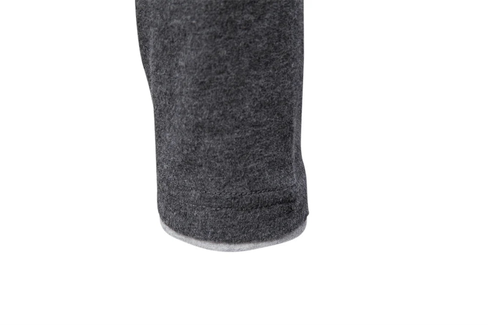 Men's Henley Collar Casual T-Shirt Solid Colour Long Sleeve Autumn Fashion High Quality 100% Cotton Male T-Shirts