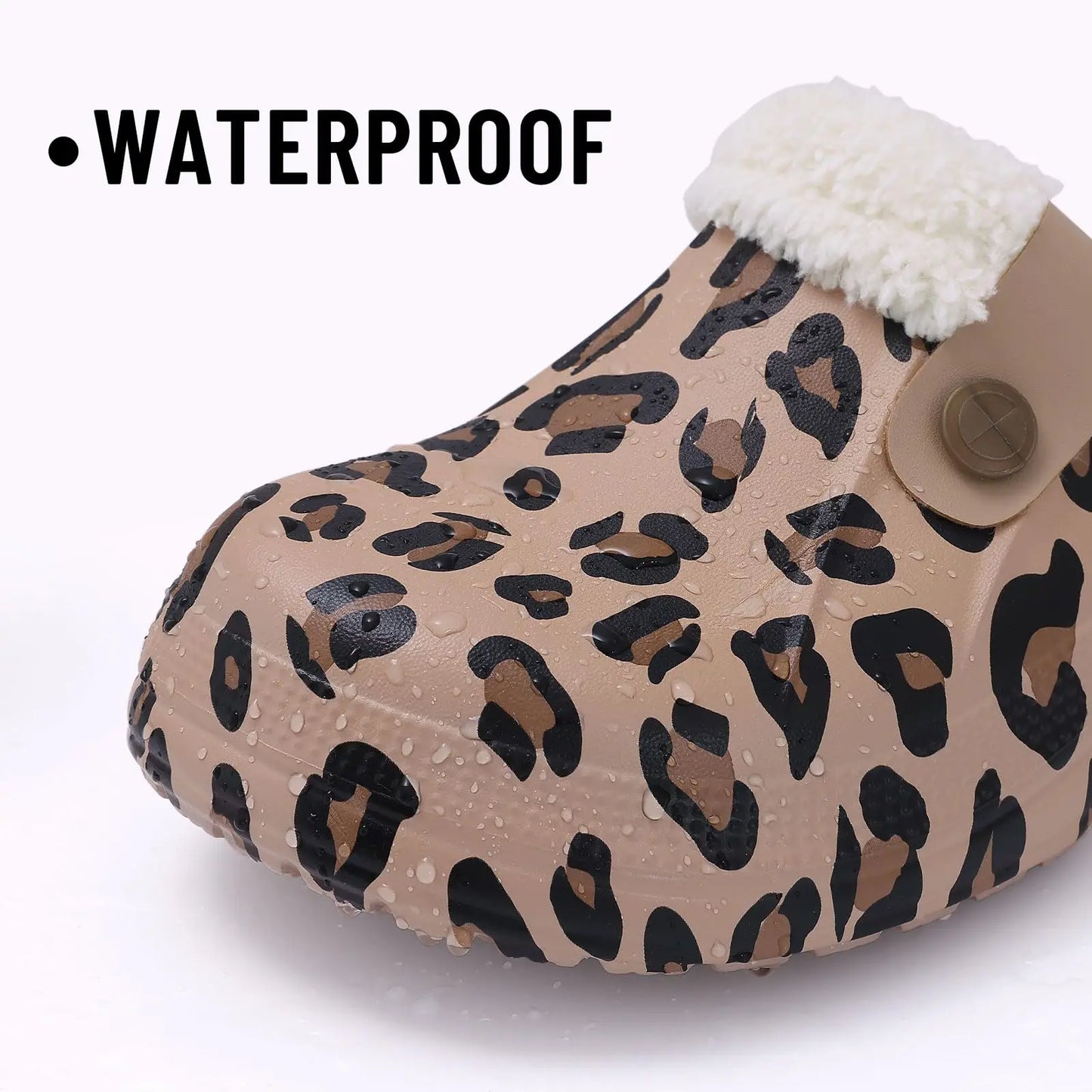 Unisex Winter Plush Garden Shoes Fur Clogs Slippers With Soft Furry Waterproof For Outdoor Cosy Fuzzy Home Use For Men & Women