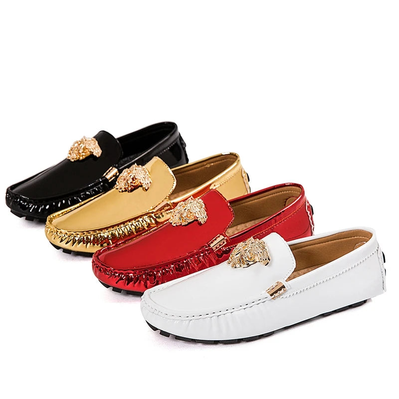 Fashion Black Casual Moccasins Shoes for Men Breathable Male Party Evening Dress Shoes Large Size 46 47 48 Youth Wedding Loafers