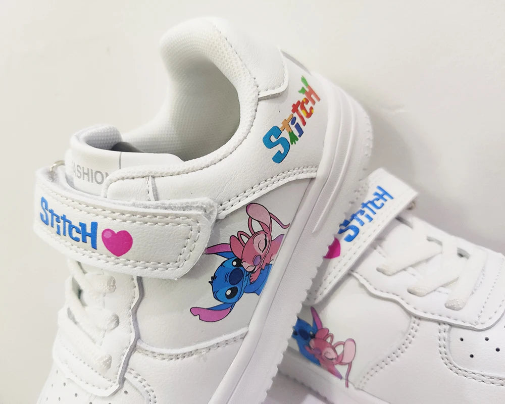 Stitch Shoes Sneakers For Children Student Casual Basketball Shoes Kid Sneakers Girls Boys Running Fashion Sports Shoes Gift