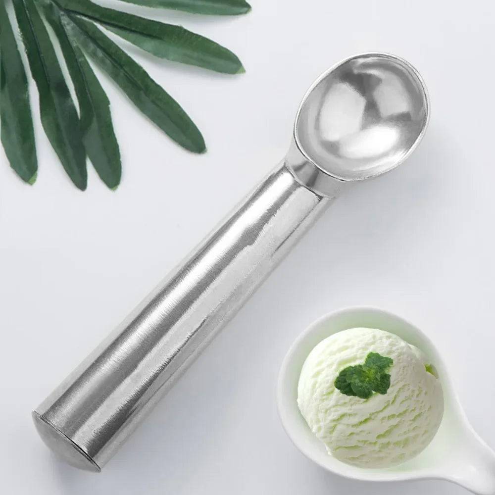 1/2PCS Non-stick Ice Cream Spoons Stainless Steel Fruit Ice Ball Making Tools Handled Dessert Digging Scoop Kitchen Bar Gadgets