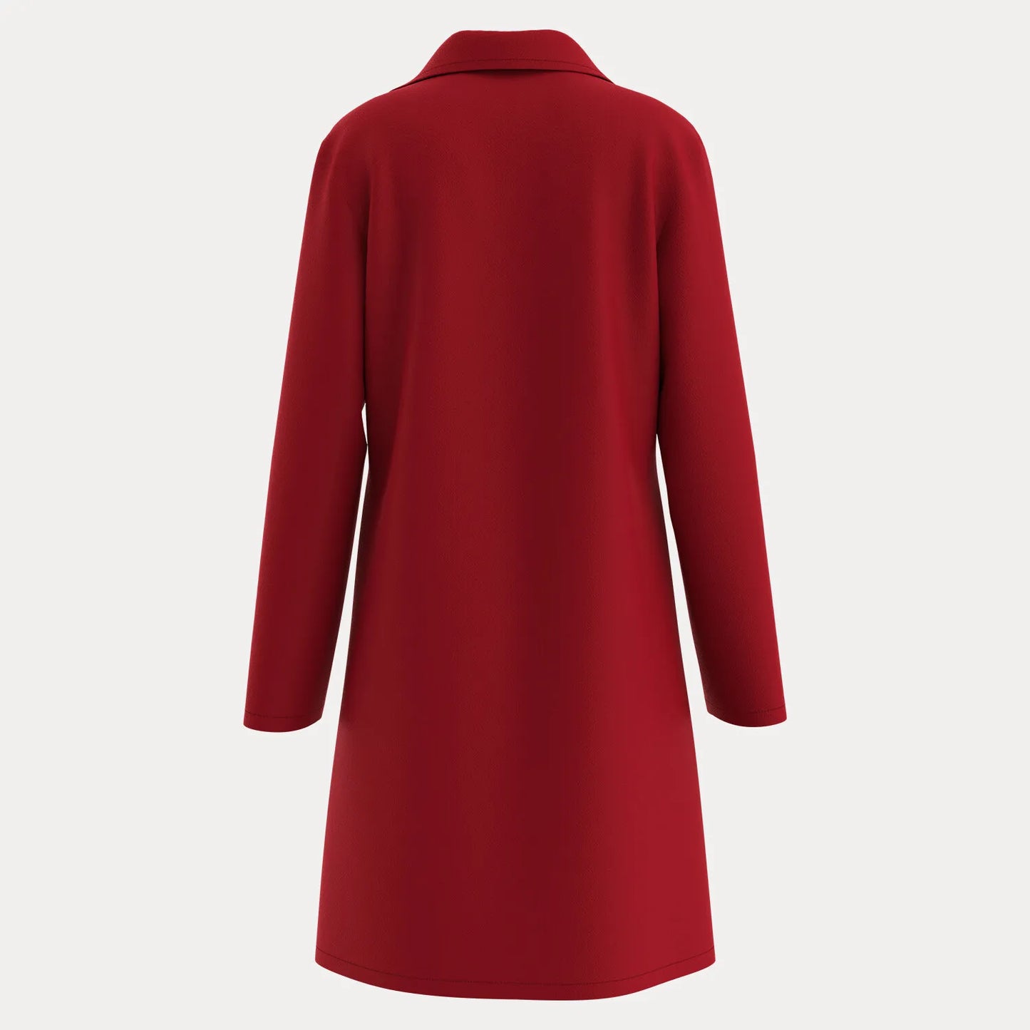 Women's Autumn Winter Trench Coats Long Sleeve Lapel Neck Double Breasted French Long Jackets
