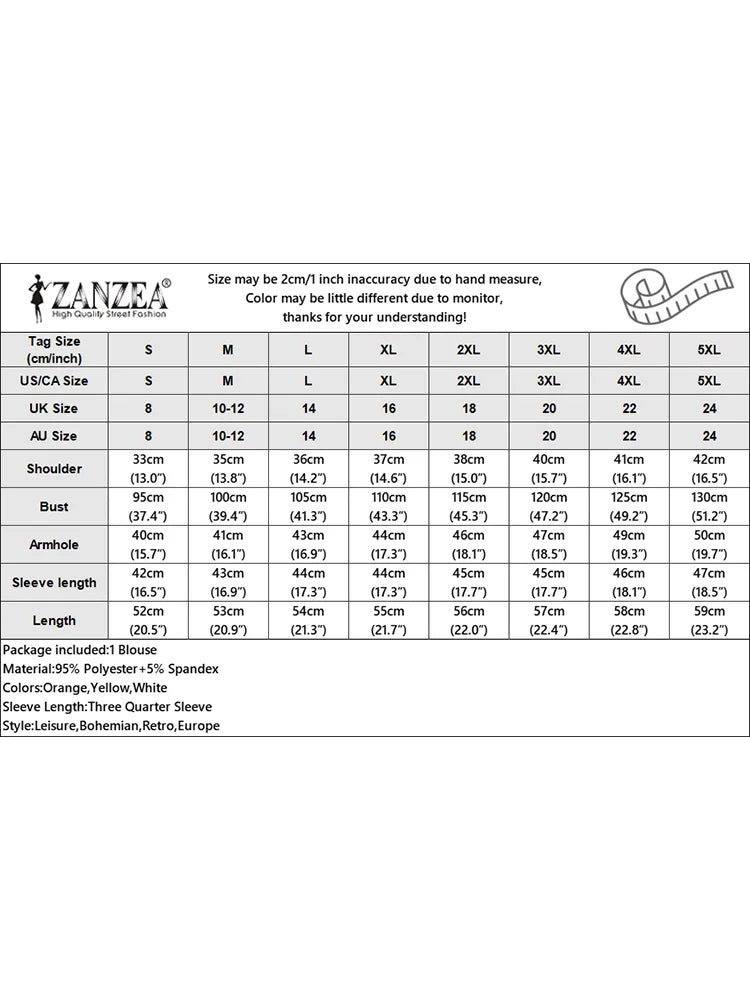 Casual Printing Shirts Women 2025 Autumn Elegant O-Neck Three Quarter Sleeve Button Up Chemises Femme Everyday Wear Tops