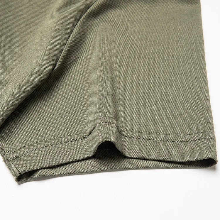 Men's Summer Hot Selling Seagull Collar Short-Sleeved Polo, High-Grade Quality Slim Fit Business Casual Short-Sleeved T-Shirt