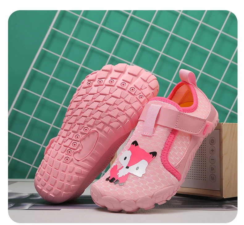 Kids Wide Toe Beach Shoes Lightweight Breathable Non Slip Rubber Sole with Durable Construction for Long Lasting Use