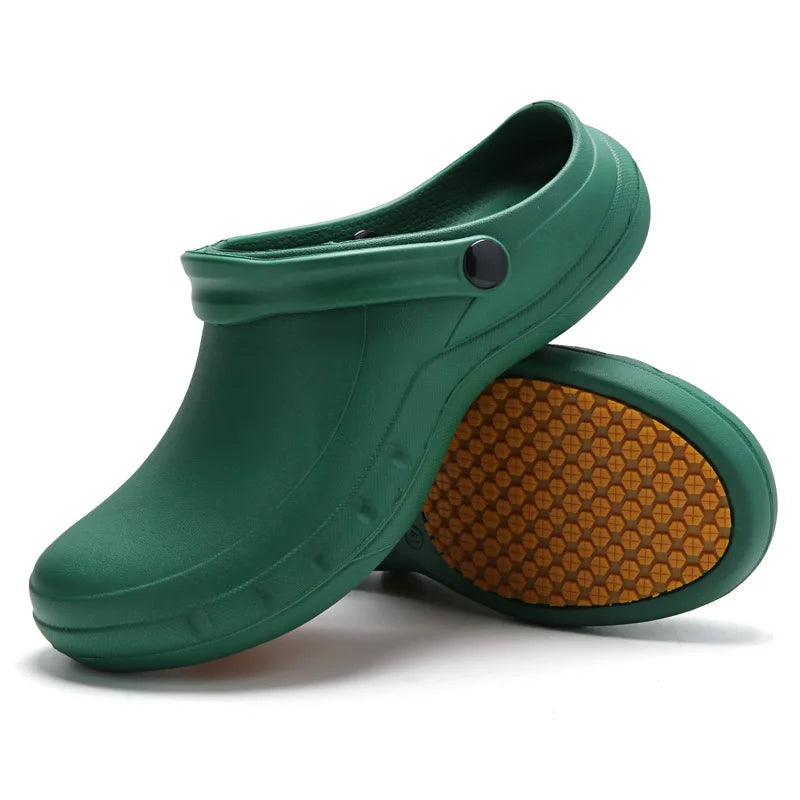 Lightweight Slip-resistant EVA Chef Shoes Sandals for Men - Ideal for Doctors Nurses Kitchen Restaurant Hospital Lab Settings