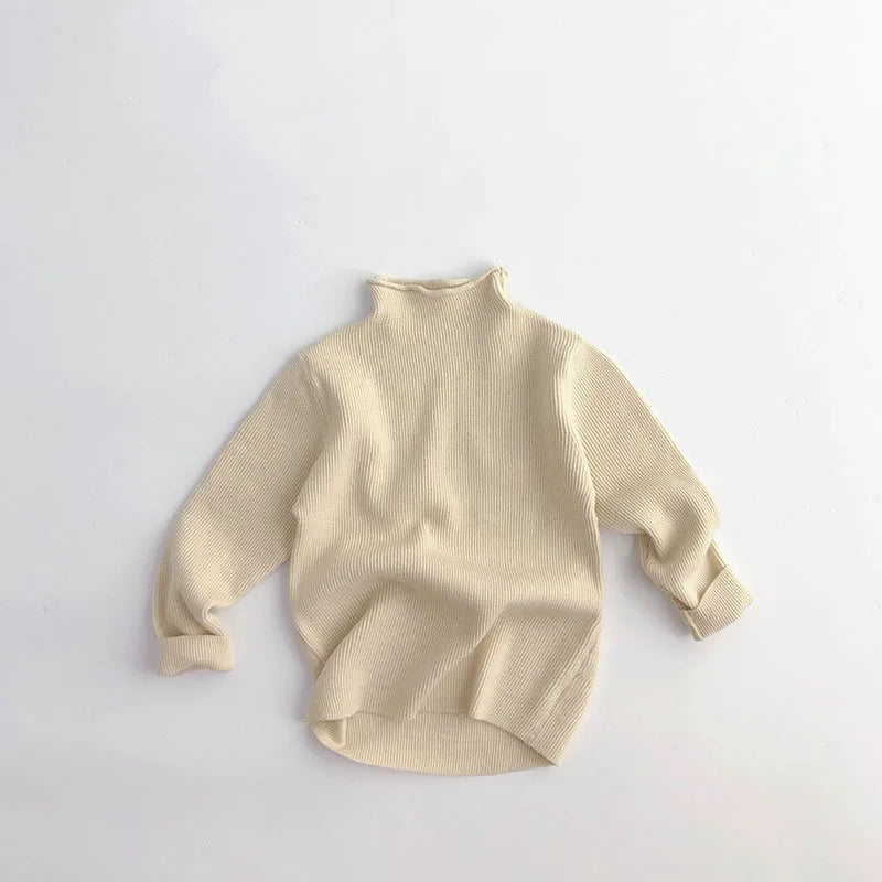 Kids Sweaters Half Turtleneck Girls Base Sweaters 5 Colours Girls Boys Knit Pullover 1-6Y Unisex