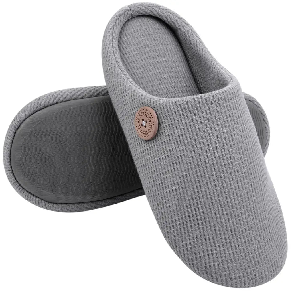 Women's Warm Fur Slippers With Soft Memory Foam Ladies' Plush Flat Indoor Shoes With Non-Slip Fluffy Cotton Fuzzy Slides