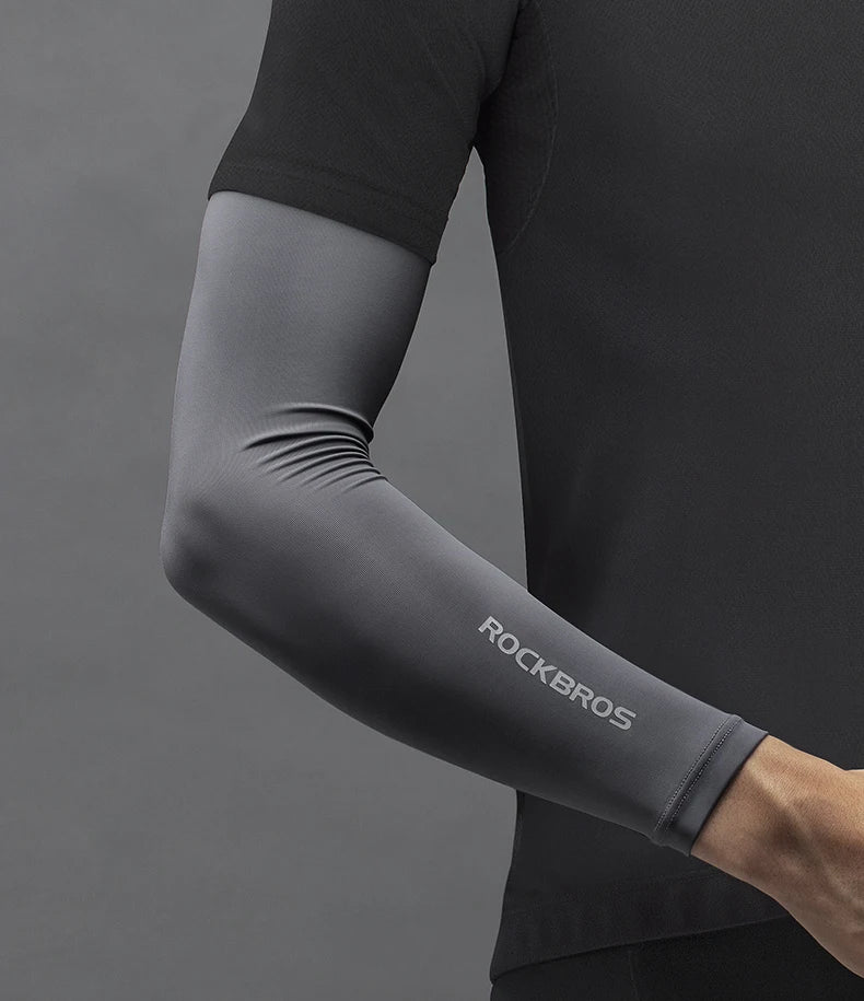 Ice Fabric Running Camping Sleeves Breathable Sleeve Quick Dry Arm Protect UV400 Arm Cover Summer Sports Safety Gear